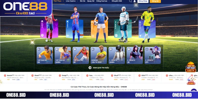 Top 3 ưu điểm nổi bật vượt trội tại sảnh thể thao ONE88